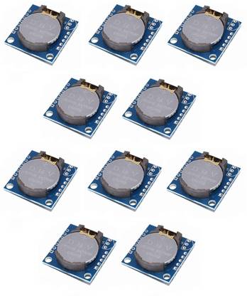 Grahikum I2C RTC DS1307 AT24C32 Real Time Clock Module for AVR ARM PIC SMD for Arduino(Pack of 10) Electronic Components Electronic Hobby Kit