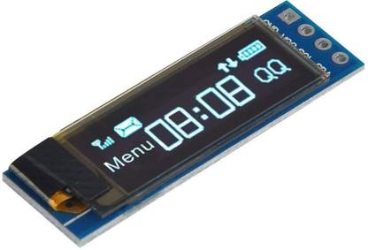 Manushre Manas Enterprises 0.91 inch OLED Display Module IIC SSD1306 128x32 OLED Screen Driver DC 3.3V~5V for Arduino ESP32 ESP8266 AVR PIC STM32 for Raspberry pi Electronic Components Electronic Hobby Kit
