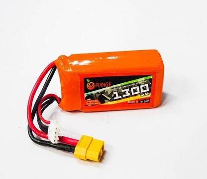 SunRobotics ORANGE 1300MAH 3S 30C (11.1 V) LITHIUM POLYMER BATTERY PACK Power Supply Electronic Hobby Kit