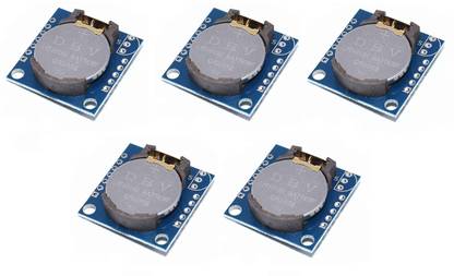 Grahikum I2C RTC DS1307 AT24C32 Real Time Clock Module for AVR ARM PIC SMD for Arduino(Pack of 5) Electronic Components Electronic Hobby Kit