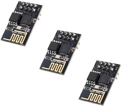 Manushre Manas Enterprises ESP-01 Serial WiFi Wireless Transceiver Wireless Module ESP8266 Development Board LWIP AP+STA Compatible with Arduino(Pack of 3) Electronic Components Electronic Hobby Kit