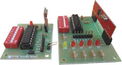 ScienceLab Technosolutions Wireless 433MHz RF Encoder Decoder Board with HT12E and HT12D module for DIY wireless projects Electronic Components Electronic Hobby Kit