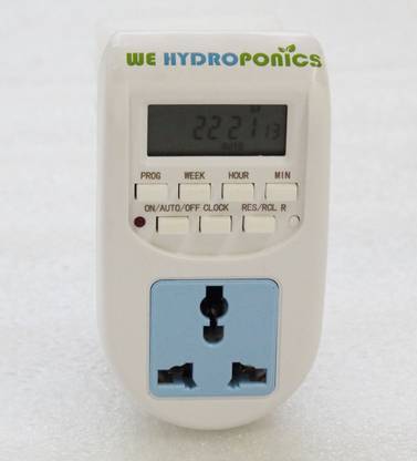 WE Hydroponics Digital Programmable Electronic Timer for Hydroponics Submersible Pumps, Air Pump Mobile and Laptop Charging, Lighting Control Preset Electronic Timer Switch