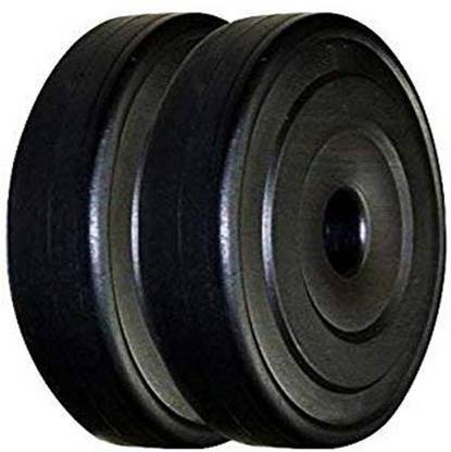 Scorpion 3.5 kg Dumbbells Plates 3.5 Kg of PVC Weight (1 Kg + 2.5 Kg) PVC Filled with Concrete Home Gym Combo