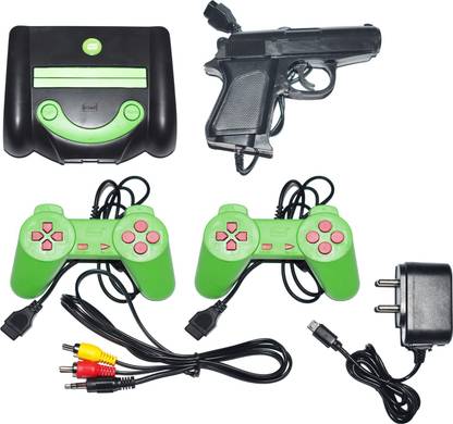 NOWAIT Inext INT-207 Tv Video Gaming Console Set with Contra-2,Super Mario Bros, Duck Hunt, Double Dragon-2, Kage Legeng, Dinoriki, Twin Bee, Battle City, F1 Race,Triple Jump,High Jump,Archery.