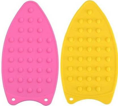 VAAMnational Flexible Silicone Iron Rest/Resting Stand - Ironing Insulation Board, Heat Resistant Pad IRON MAT PIN-YEL=2 Ironing Mat