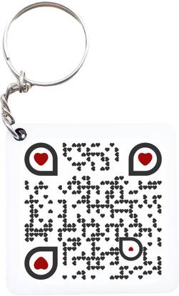 JAIPURART Drive Safe... I Need You Here With Me Qr Code Secret Message Key Chain