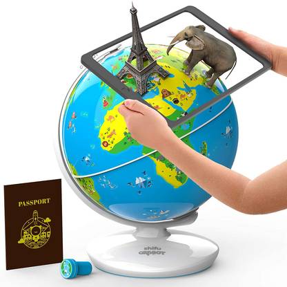 SHIFU Orboot Earth - Interactive AR World Globe for Kids 4-10 Years (App Based Globe, without borders/names)