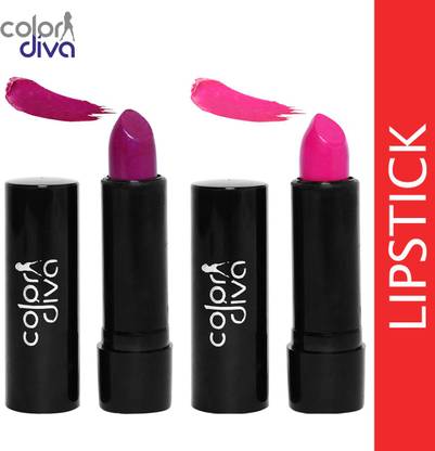 Color Diva Creamy Matte PINK PERFECT & MYSTIC MAUVE Lipstick-4.5 gm (Set of 2)