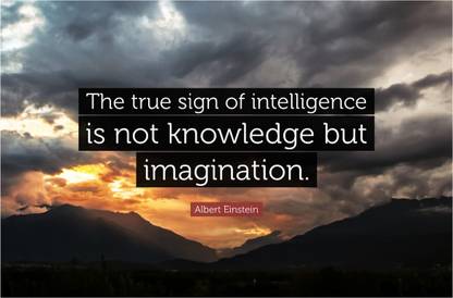 Albert Einstein 'Nature' Quote Poster Paper Print Paper Print
