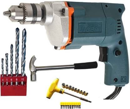 Qualigen 350w Electric Machine with & Screwdriver Bits Pistol Grip Drill