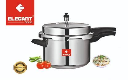 ELEGANT GOLD 10 L Outer Lid Pressure Cooker