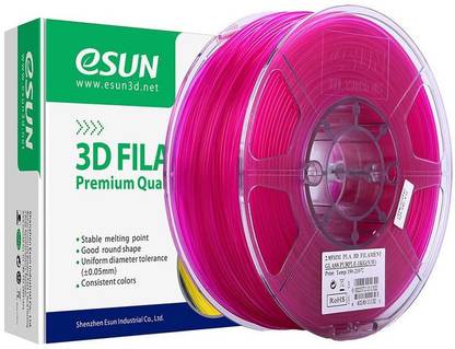 eSUN Transparent PLA Filament 1.75mm, PLA 3D , Dimensional Accuracy +/- 0.05mm, 1KG (2.2 LBS) Spool 3D Printing Filament for 3D Printers and 3D Pens, Purple Printer Filament