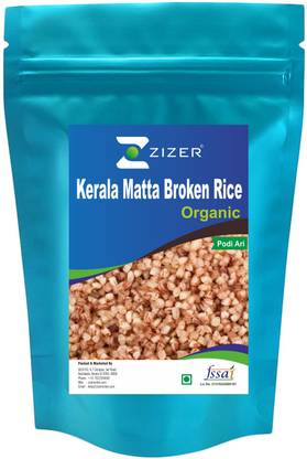 ZIZER Kerala Broken Matta Rice | Nurukkari | Podiyari (3kg) Red Matta Rice (Broken Grain, Raw)