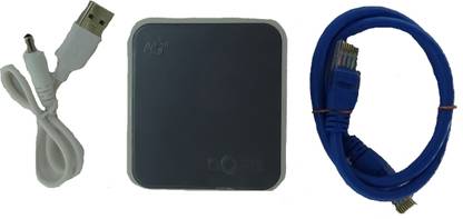 COFE Universal CF-12W-MINI (GY) 4G SIM Based Wifi Router with LAN port || Portable Unlocked 4G Wifi Hotspot Supports All 4G GSM SIM Cards (Airtel, Vodafone, Jio, Idea) for All DVR, NVR, CCTVs, IP Cameras, Bio Metric Devices No Configuration Required 4G Router 2.4 GHz 300 Mbps Wifi Speed Single Band Internal Antenna MiFi (Sim Based)
