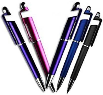 Home Tech Mobile Phone, Tablet and laptop Touch pen for operating and writing msg by using touch pen . Quality Pen with Mobile Holder Writing Pen with Touch Stick for Mobiles Laptops Tablets ( Pack of 5 ) Stylus