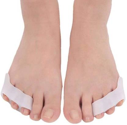 IKEA Silicone Gel Toe Separator Thumb Valgus Protector Bunion (White) - 1 Pair