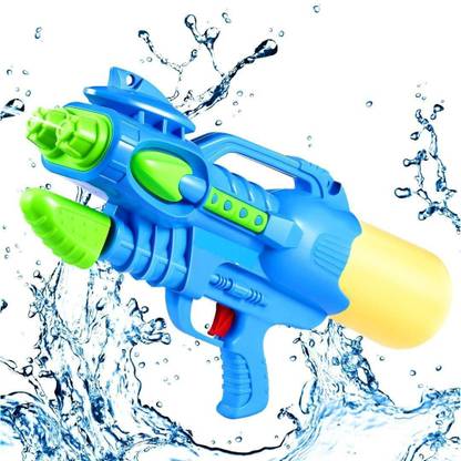 QBIC Pump Action Double Nozzle Large Size Water Guns for Kids, Super Power Soaker Blaster Water Gun for Kids Water Gun