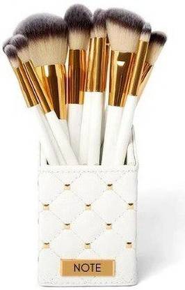 SHAGGY Note Makeup Brush Pouch 12 Piece Set For Face & Eyes