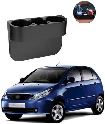 PRTEK Multifunctional Universal Car Cup Holder Inserts Images Bottle Organizer Seat Back Drinking Bracket Car Seat Wedge Water Bottle Double Cup Holder Cellphone Holder Compatible Compatible With Tata Indica Car Bottle Holder