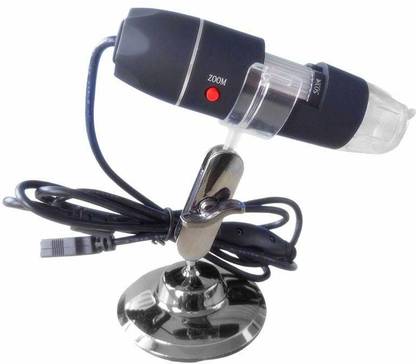 GoodsBazaar 500x Magnification + 8 LED Lights + USB Powered Digital Microscope Endoscope Camera Reflecting Telescope Data Cables USB Microscope Endoscope Magnifier Video Camera Portable 50X-500X Magnification 8-LED USB Digital Microscope Endoscope with Stand for Education Biological Inspection USB Gadget Hybrid Dermatoscope