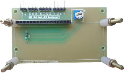 ScienceLab Technosolutions 16x2 Alphanumeric LCD pinout board PCB [LCD not Included, mouting screws and spacers included] Educational Electronic Hobby Kit