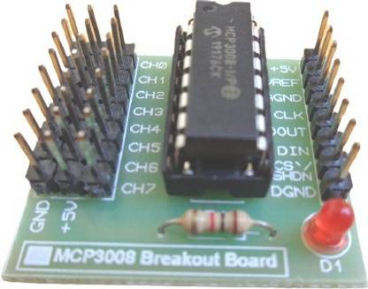 ScienceLab Technosolutions MCP3008 Breakout Board Educational Electronic Hobby Kit
