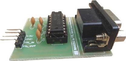 ScienceLab Technosolutions Breakout Board for MAX232 IC - RS232 Serial Port to TTL (3.3V or 5V) Converter Module Educational Electronic Hobby Kit