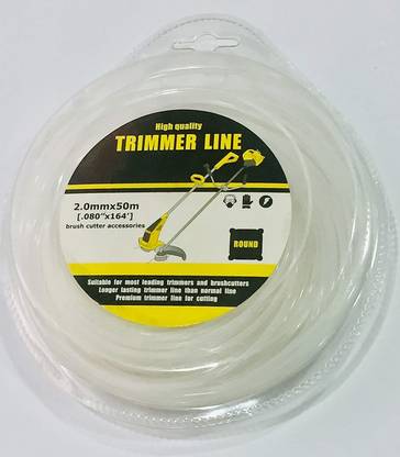 KOSHIYA Brushcutter Grass Trimmer Line 50m x 2mm Strimmer Line Cordless Grass Trimmer