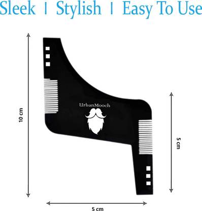 UrbanMooch Beard Shaper Tool for Men | Beard Shaping Tool for best Shape of Beard | Style Your Beard Your Way at Home