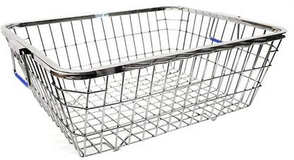 PLANET Dish Drainer Kitchen Rack Steel Premium High Grade Stainless Steel Dish Drainer/Bartan Basket/Dish Drying Rack(Size:64 x 47 x 20 cm)