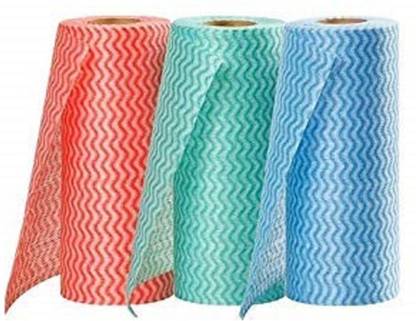 mitawa Kitchen Reusable Super Absorbent Paper Roll - Pack of 3 Rolls (80 Pulls)