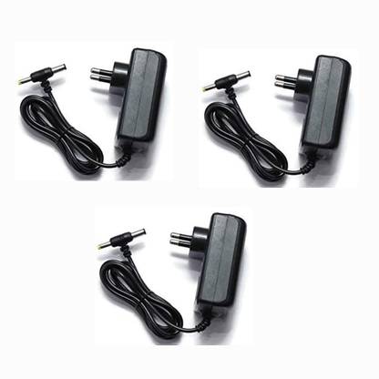geeta enterprises (Pack of 3) Power Adapter 12V 1Amp Dual Pin for Charger, SMPS, CCTV Camera, Wi-Fi Router, Modem, TV, Led Lights Worldwide Adapter (Black), DC Powers Supply (Input:100-240V 50/60Hz, Output:12 Volt 1 Amps) Worldwide Adaptor