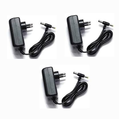 geeta enterprises (Pack of 3) Power Adapter 12V 2 Amp Dual Pin for Charger, SMPS, CCTV Camera, Wi-Fi Router, Modem, TV, Led Lights Worldwide Adapter (Black), DC Powers Supply (Input:100-240V 50/60Hz, Output:12 Volt 1 Amps) Worldwide Adaptor