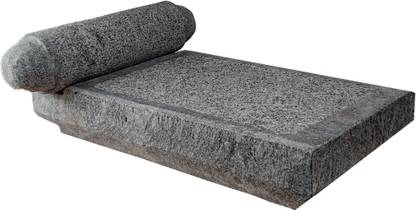 Life Hacks North Indian Sila Batta For Kitchen Made by Pure Kerala Organic Black Stone / Ammikallu 16inch length x 9 inch breadth ( Large Size ) 1 Stoneware Masher