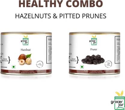 GROCERJAR HEALTHY COMBO HAZELNUT & PITTED PRUNES Hazelnuts, Prunes