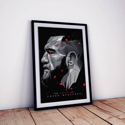 UFC Fighter Conor McGregor Poster Framed MMA Wall Art Fine Art Print