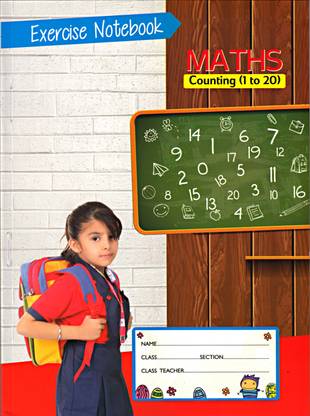 Math Counting (1to20) Exercise Notebook | Math Workbook For Children Ages 2-5 | Counting Book | Early Learning Math Counting | Exercise Notebook |Preschool And Primary Math Exercise Book