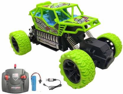 IndusBay Remote control Rock Crawler 2.4G R/C High Speed Climbers Model Car - Full Function 4 Wheel Drive Power Monster Truck Crawler for Kids