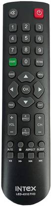 BhalTech LED-4310 FHD TV LCD LED Compatible with INTEX LCD LED रिमोट कंट्रोलर
