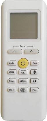 LipiWorld 205 AC Remote Control Compatible for  AC Carrier Remote Controller