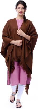 TRIFED CHANDIGARH Wool Solid Women Shawl