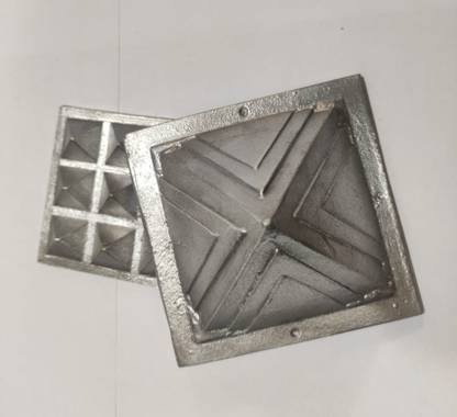 Shubh Sanket Vastu Zinc Pyramids in 2 Layer - 3 * 3 inches 170 GM Decorative Showpiece  -  7.62 cm