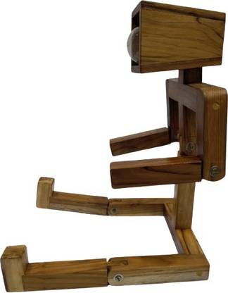 Zilpa Unique Wooden Robot Lamp - Man Lamp - Robo Lamp - Human Lamp - Table Lamp - Desk Lamp - Office Lamp - Nursery Kids Lamp Table Lamp