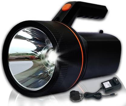FIRSTLIKE Emergency Search Torch Light 250W With Side Tube With Lithium Battery High Long Range (Range 2 Km.) Torch