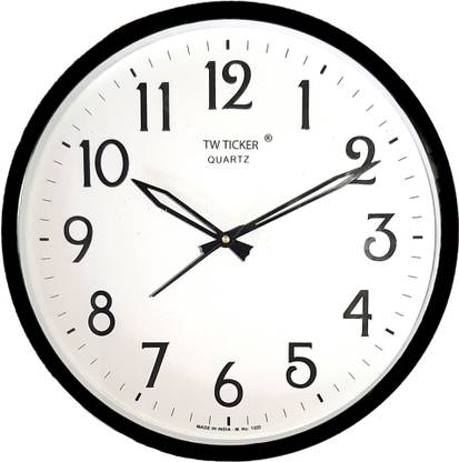 tw ticker Analog 30 cm X 30 cm Wall Clock