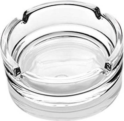 Sarsawal Premium Glass Transparent Ashtray Clear Glass Ashtray