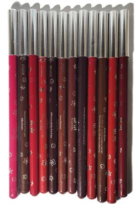 Makeup & More Lip Liners, Contains 12 Unique Colours, Enhances Lip Shape, Highly Pigmented, Long Lasting Pencil Set