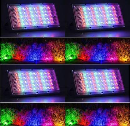 Enormity 50 50 Watt Brick Ultra Bright Lens LED RGB Flood Light (PACK OF 4) Flood Light Outdoor Lamp