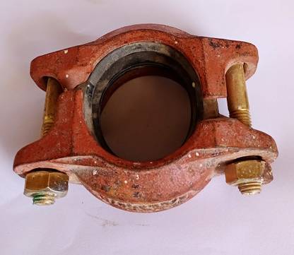 Hardware Victaulic 2'' 60.3mm 107N Firelock Rigid Coupling Pipe Fitting 1-Way Coupling Pipe Joint